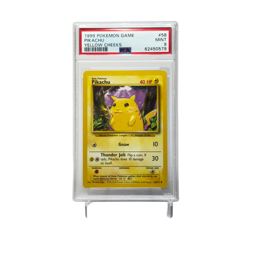 1999 Pokemon Base Set Unlimited Pikachu Yellow Cheeks 58/102 PSA 9